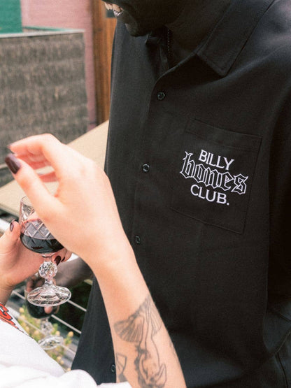 Club Stacked Bowlo Shirt Black