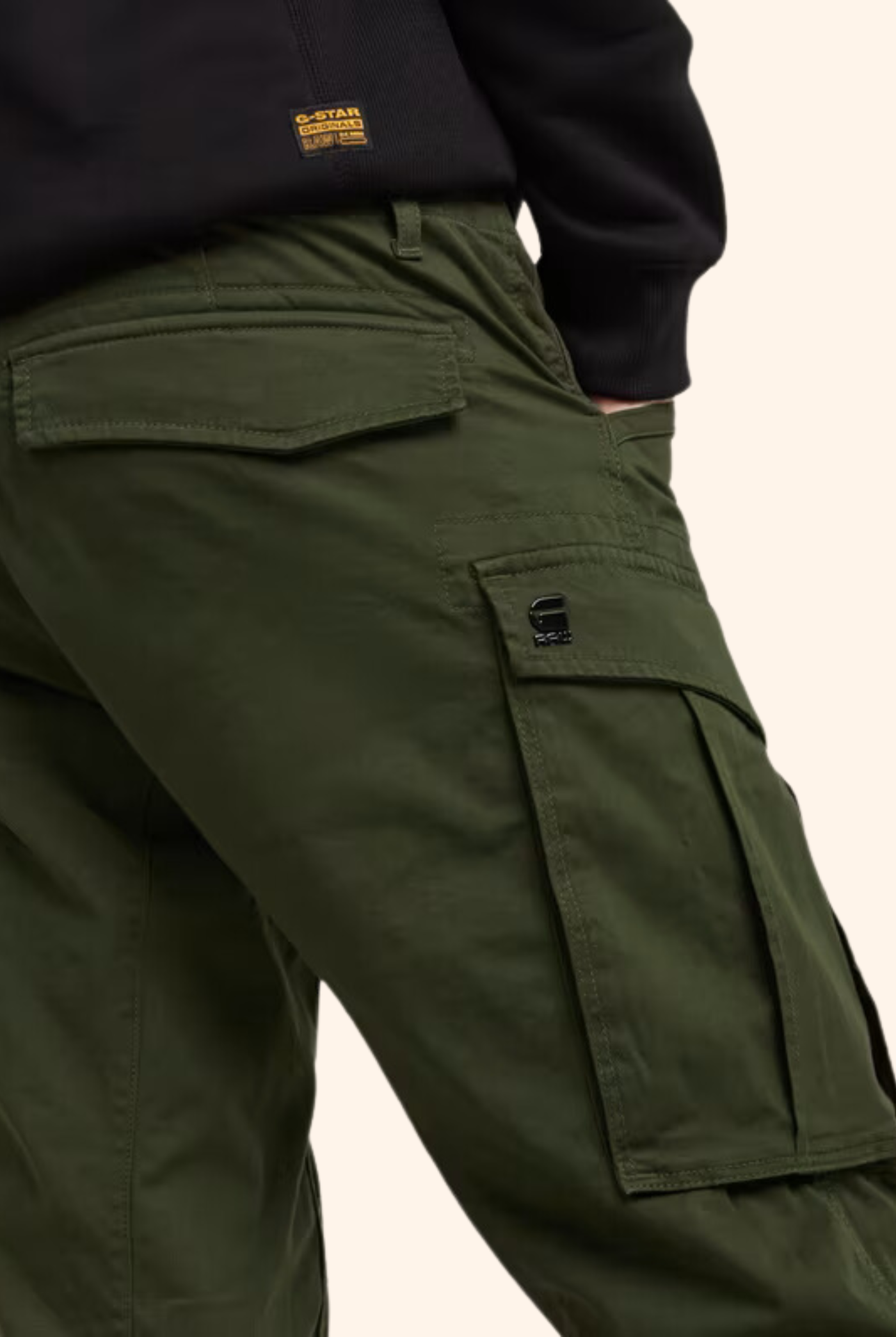 Rovic Zip 3D Regular Tapered Pant Bronze Green