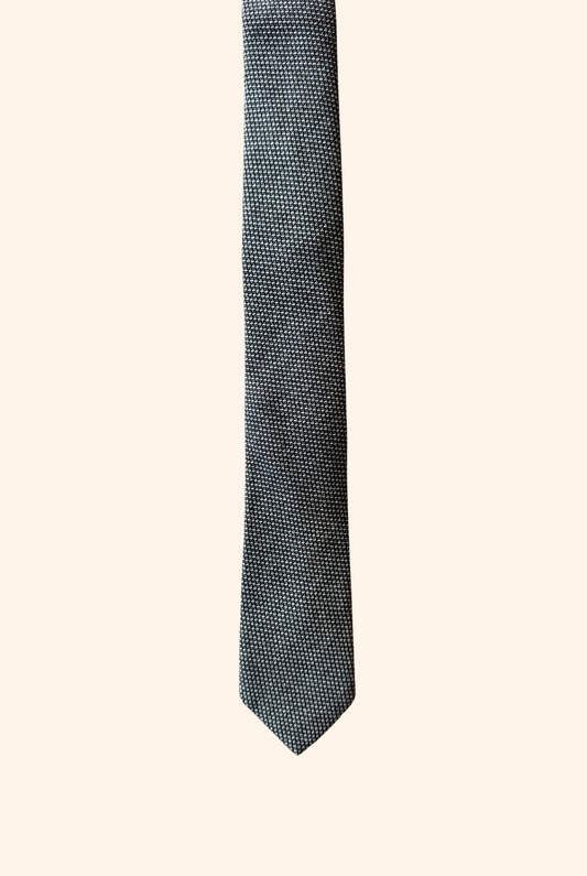 Ash Meridian Grey Weave Tie