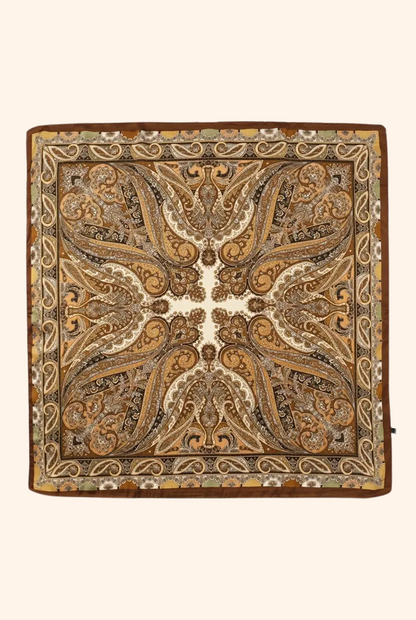 Bandana in Brown Paisley