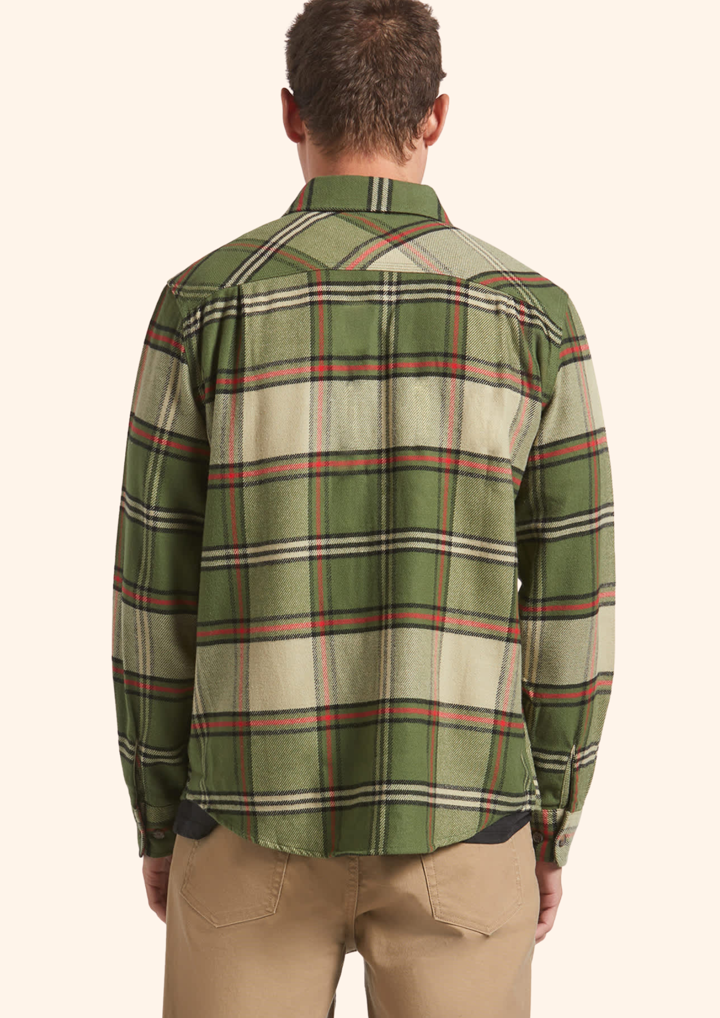 Bowery Flannel in Wild Green