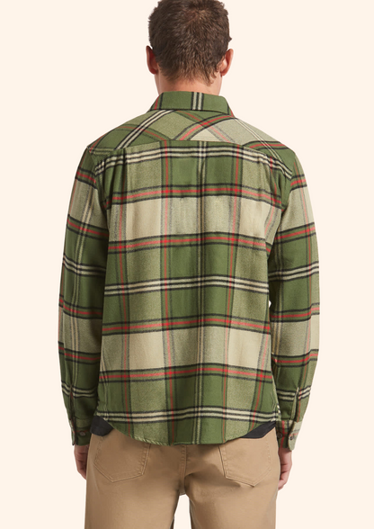 Bowery Flannel in Wild Green