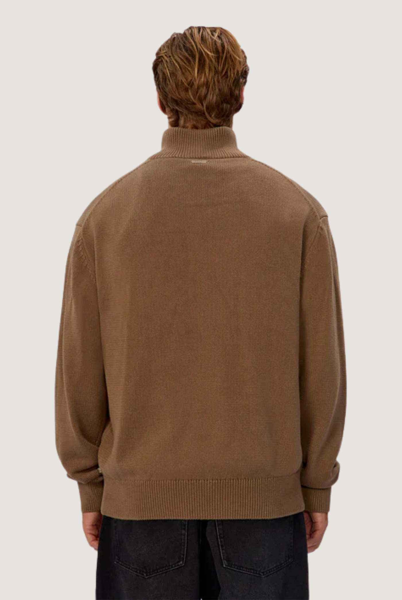 Maine Zip Neck in Acorn