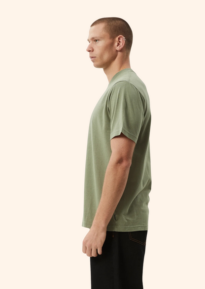 Smell The Roses Retro Tee in Green