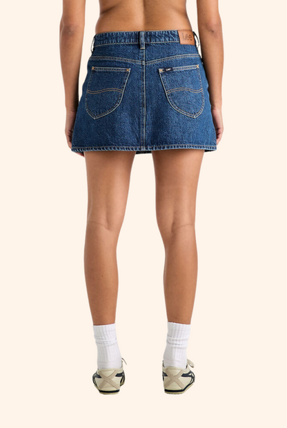 Relaxed Mini Skirt in Indigo