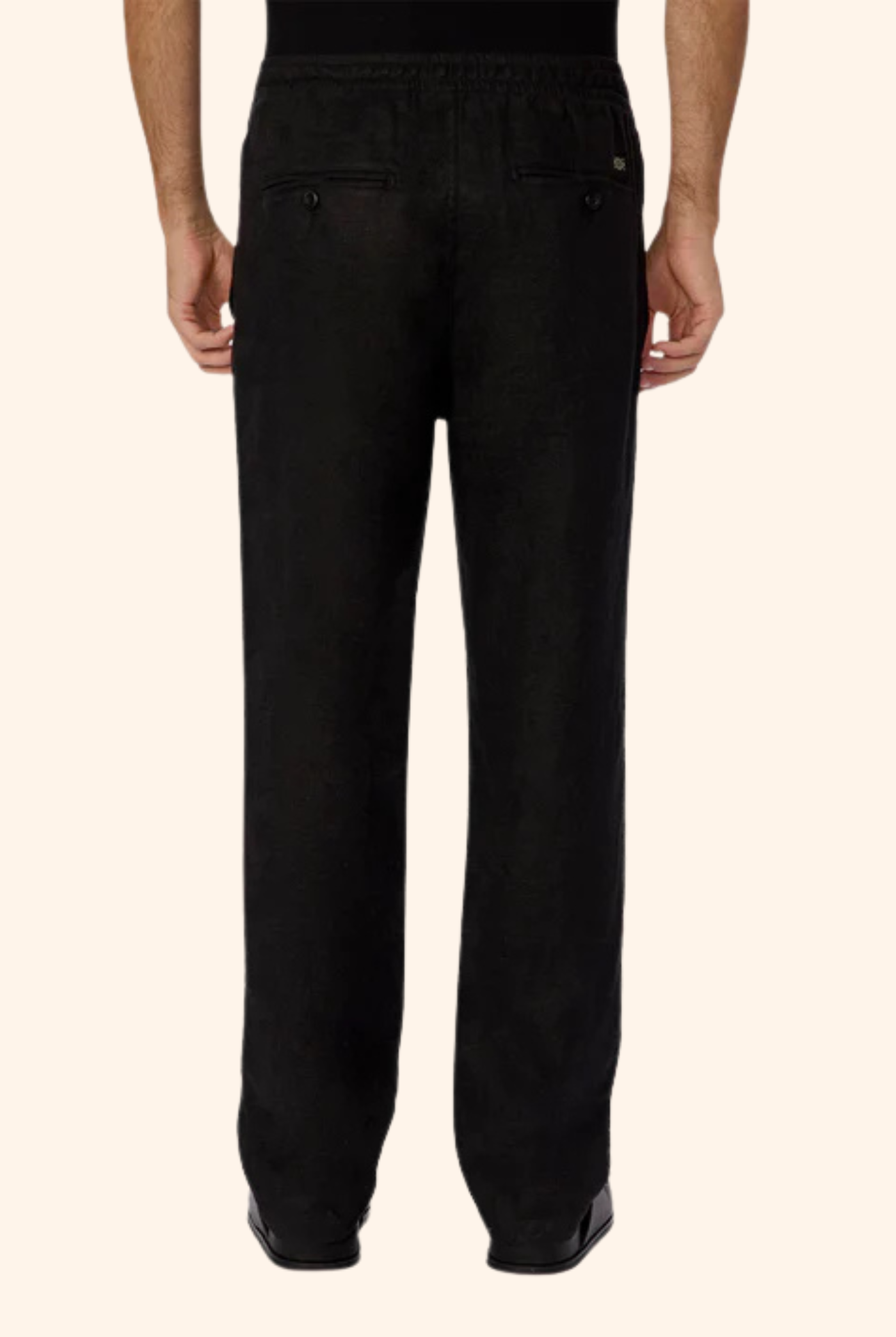 The Capri Linen Pant YD Black