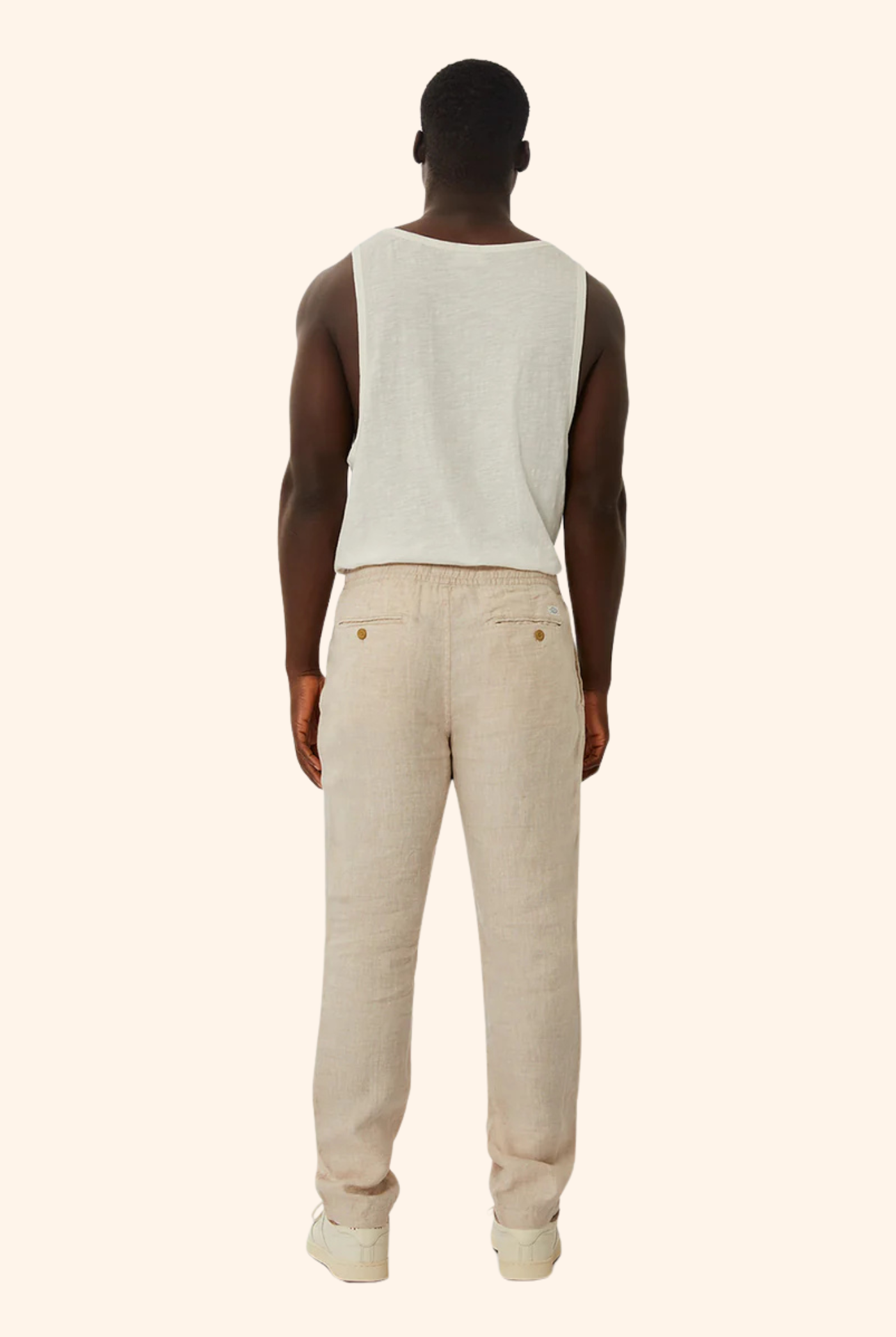 The Capri Linen Pant YD Wheat