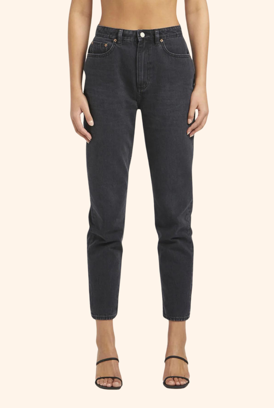 High Moms Slim Organic Cotton Jean - Black Theory