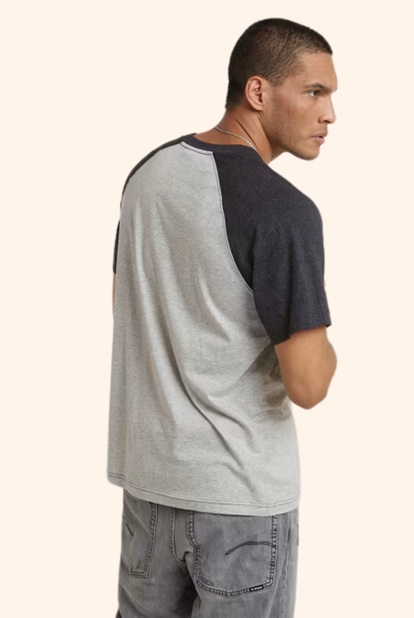 Baseball Loose Tee Grey