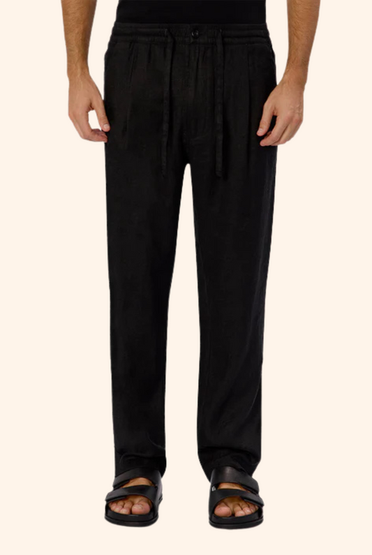 The Capri Linen Pant YD Black