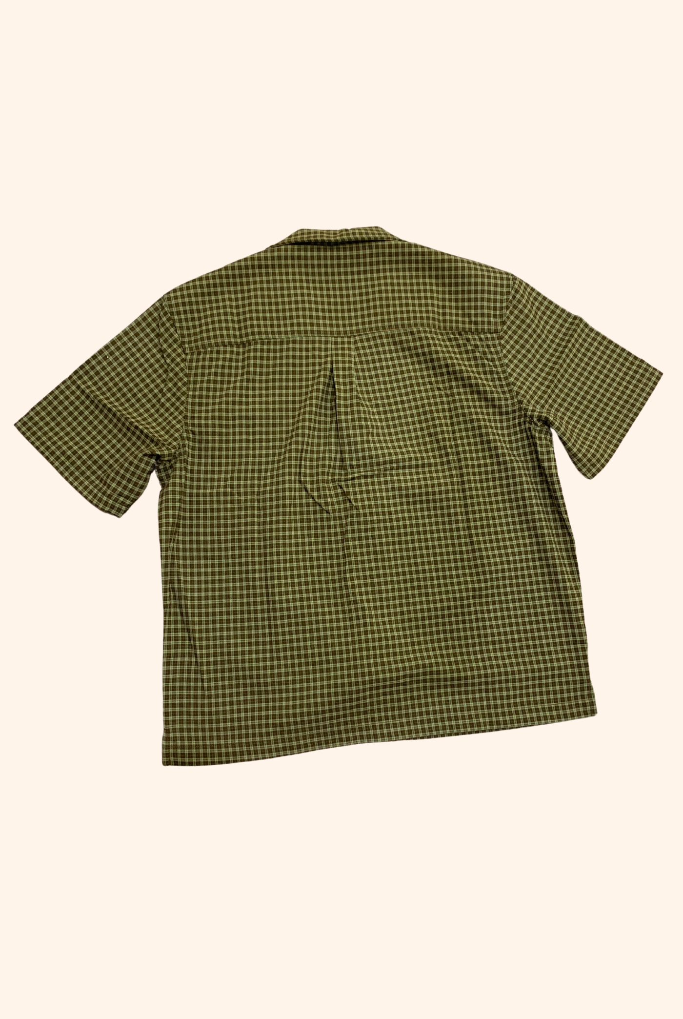 Box Resort Shirt Green Check