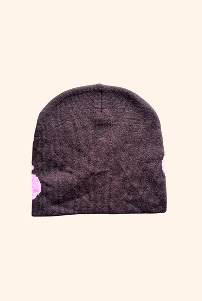 Bronco Beanie in Pink/Brown