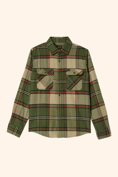 Bowery Flannel in Wild Green