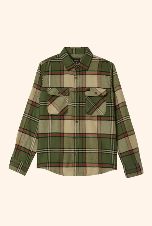 Bowery Flannel in Wild Green