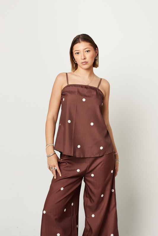 Koah Polka Dot Set in Chocolate