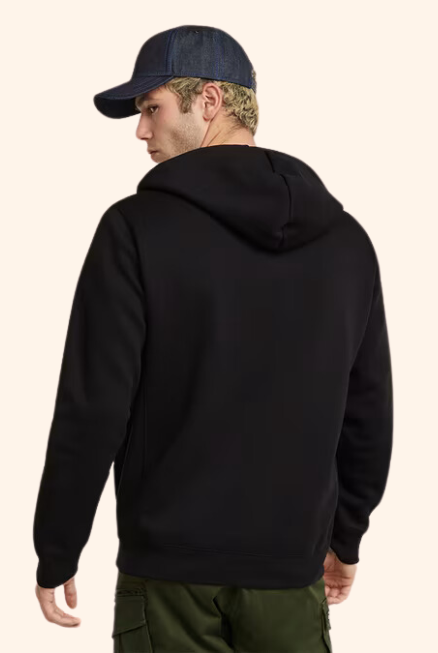 Premium Core Zip Hood Black