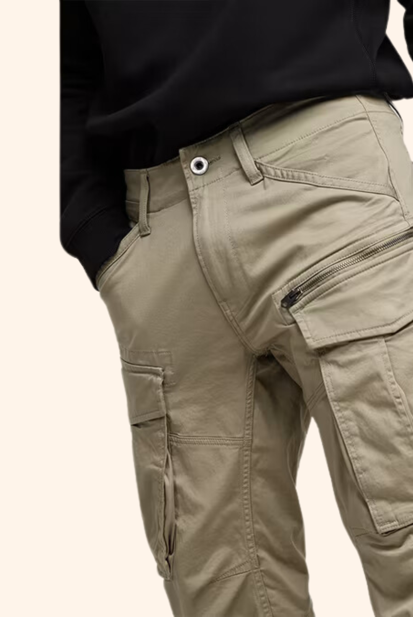 Rovic Zip 3D Regular Tapered Pant Dune