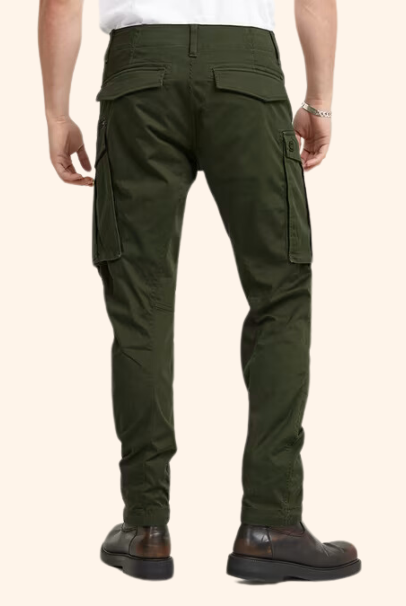 Rovic Zip 3D Regular Tapered Pant Bronze Green