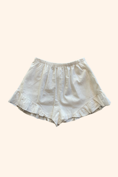 Ivory Breeze Ruffle Short