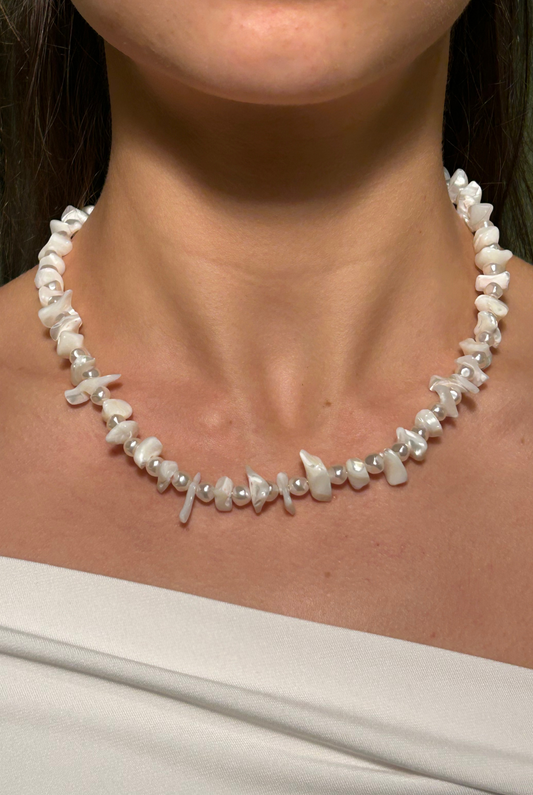 Ivory Shell & Pearl Necklace