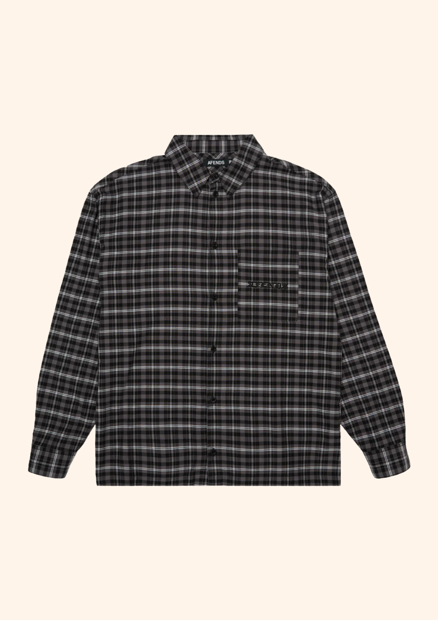 Darkness Long Sleeve Shirt in Black