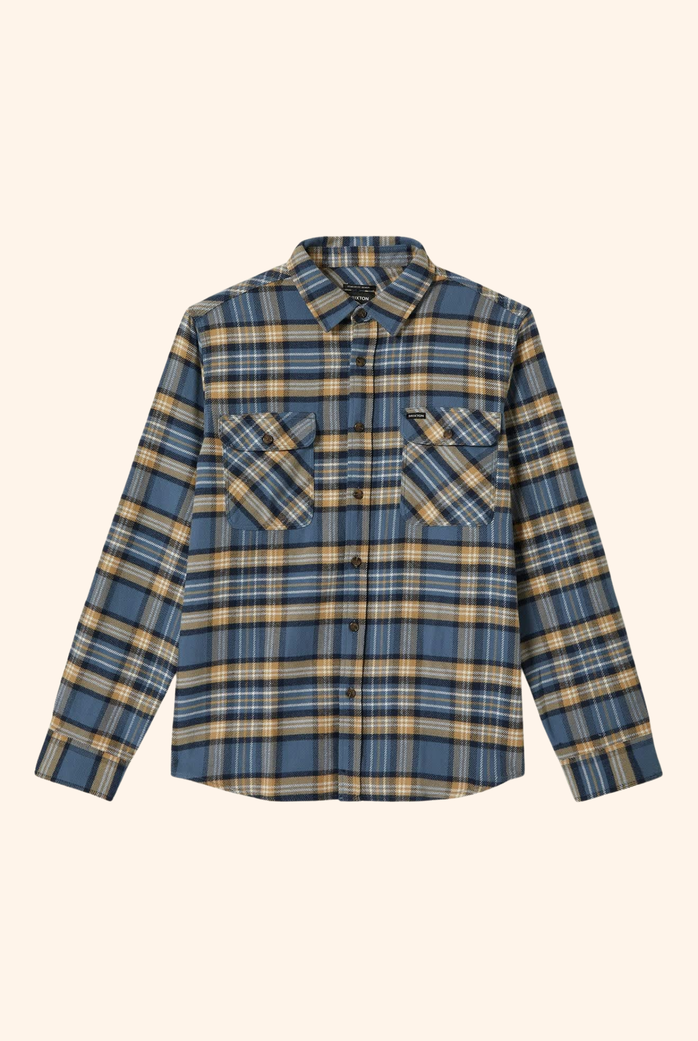Bowery Flannel in Azure Blue Shirt