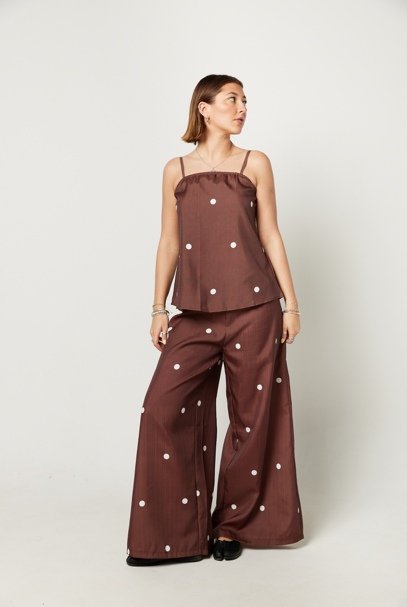 Koah Polka Dot Set in Chocolate