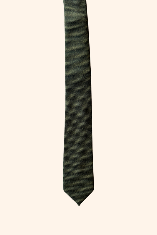 Olive Drifter Textured Tie