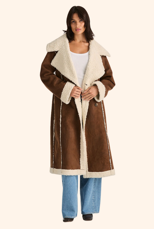 Heather Sherpa Coat