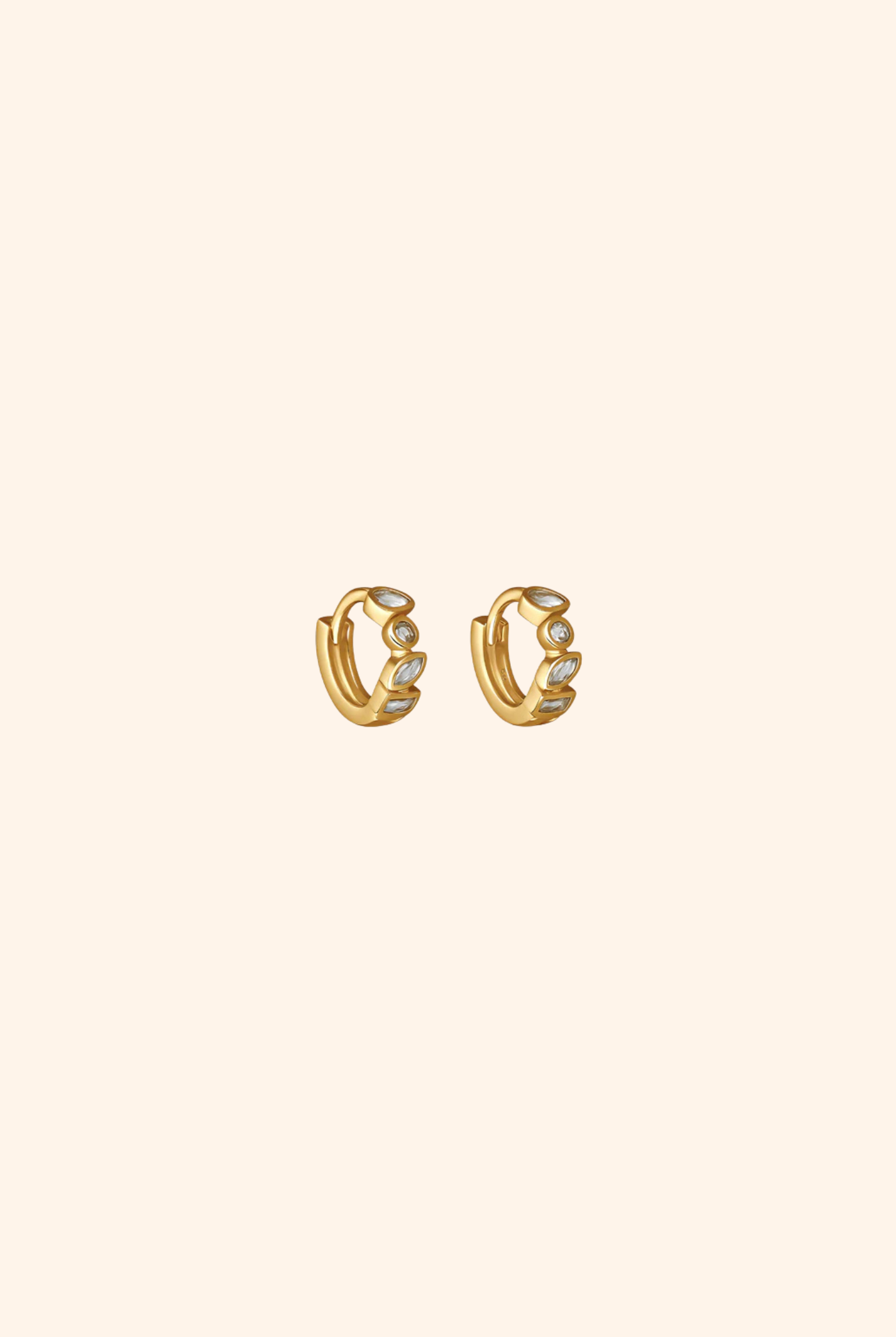 Glory Huggie Earrings Gold