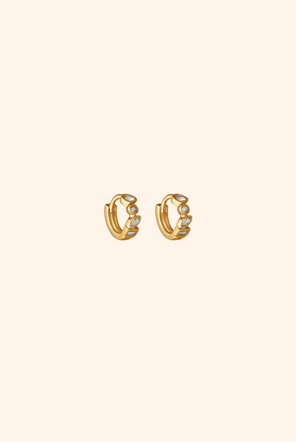 Glory Huggie Earrings Gold