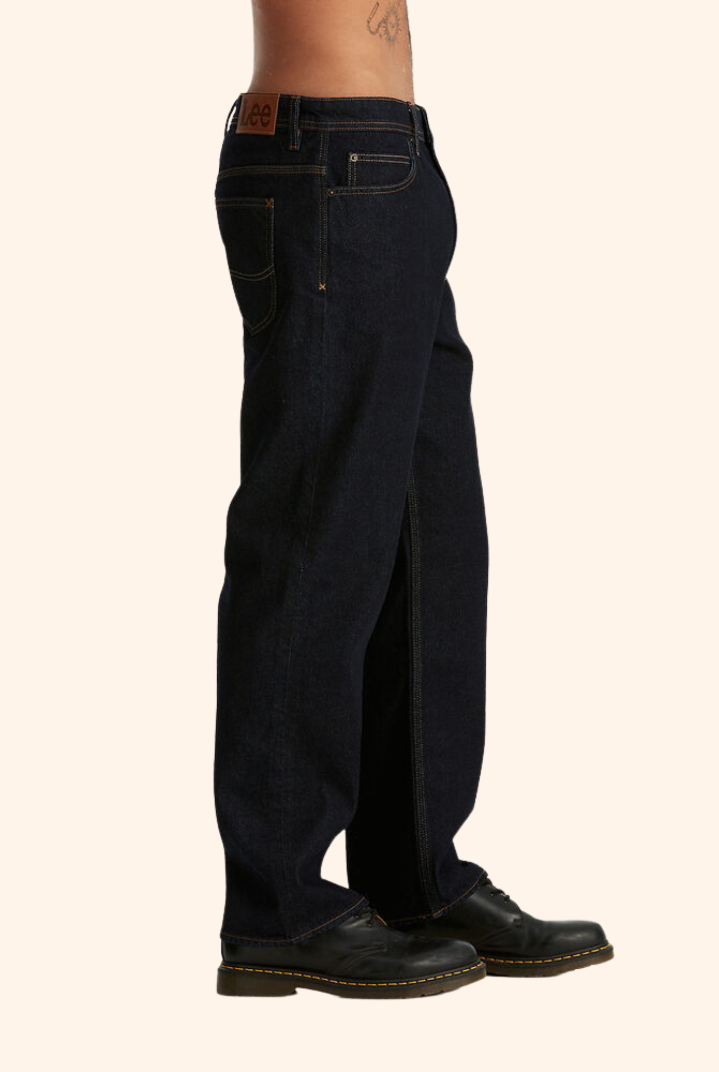 L-Four Baggy Jean Dark Beat Rinse