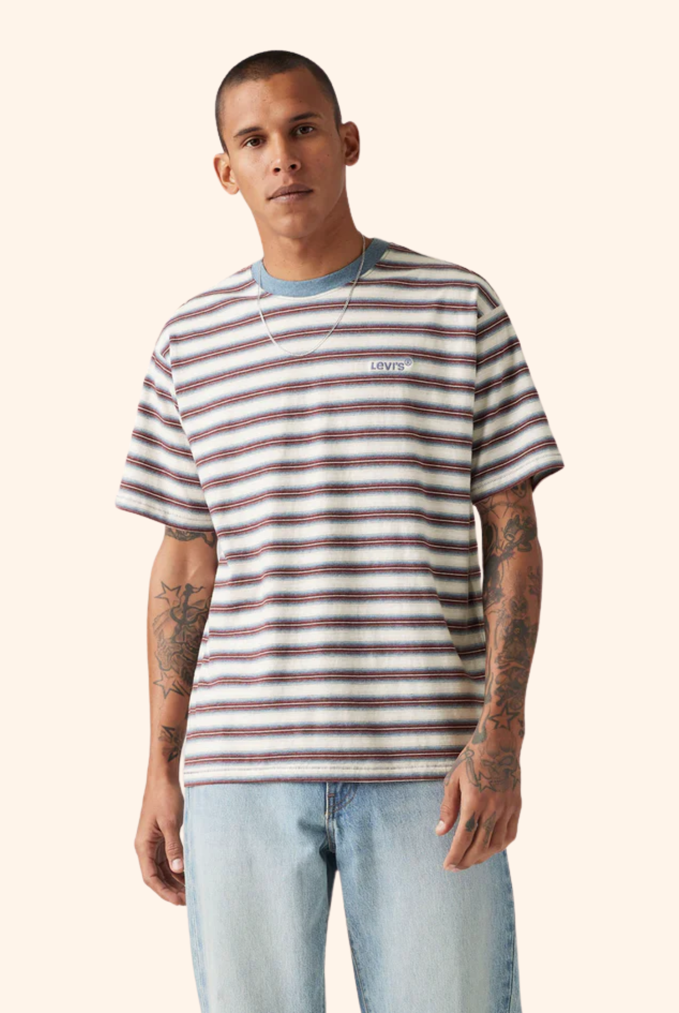 Red Tab Vintage Tee Break Stripe Paloma