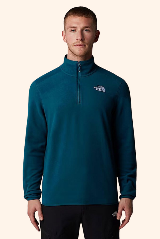 100 Glacier ¼ Zip Fleece Midnight Petrol