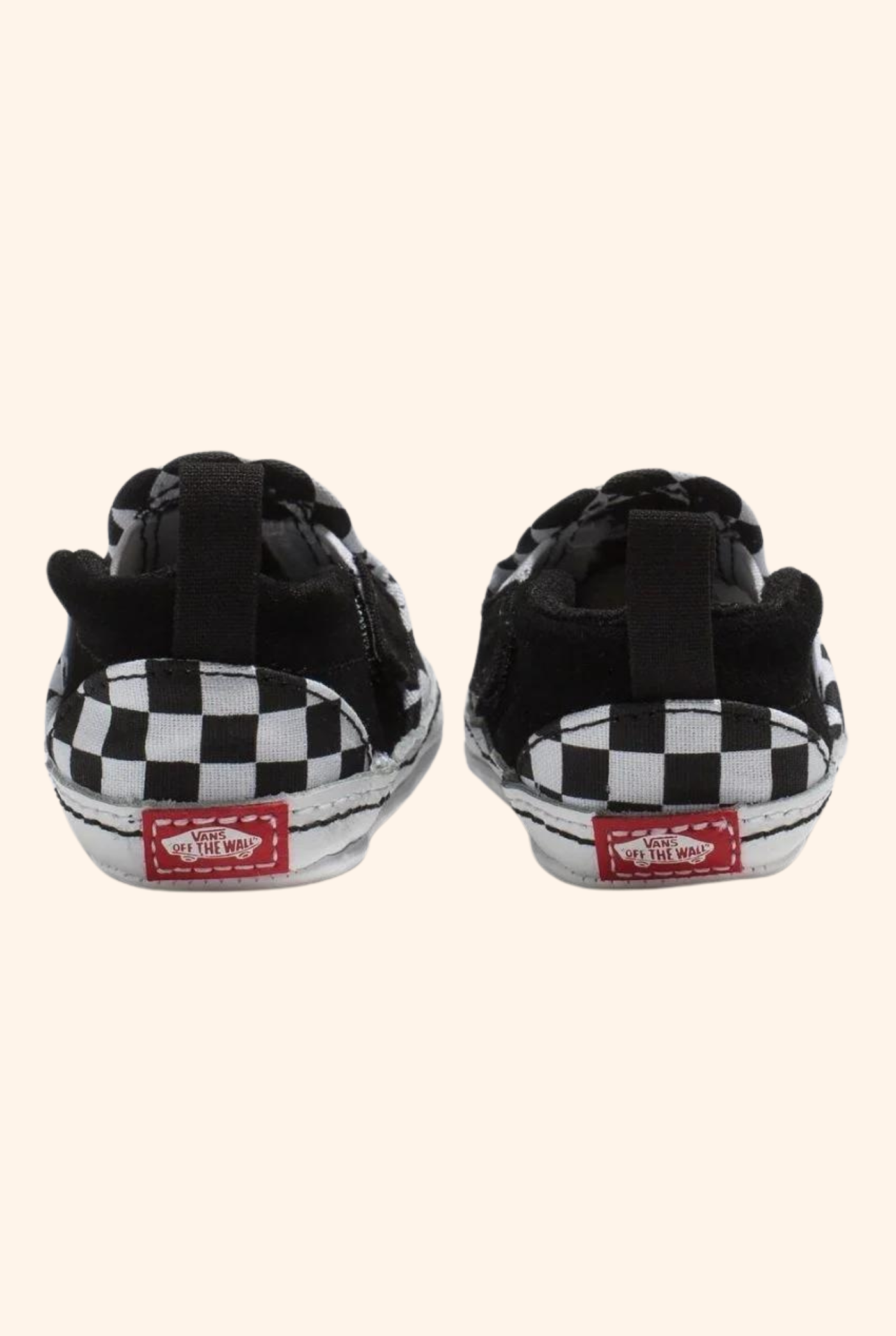 Infant Slip-On V Crib Checker Black