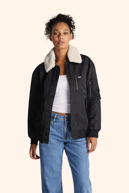 Angelina Bomber Jacket Black