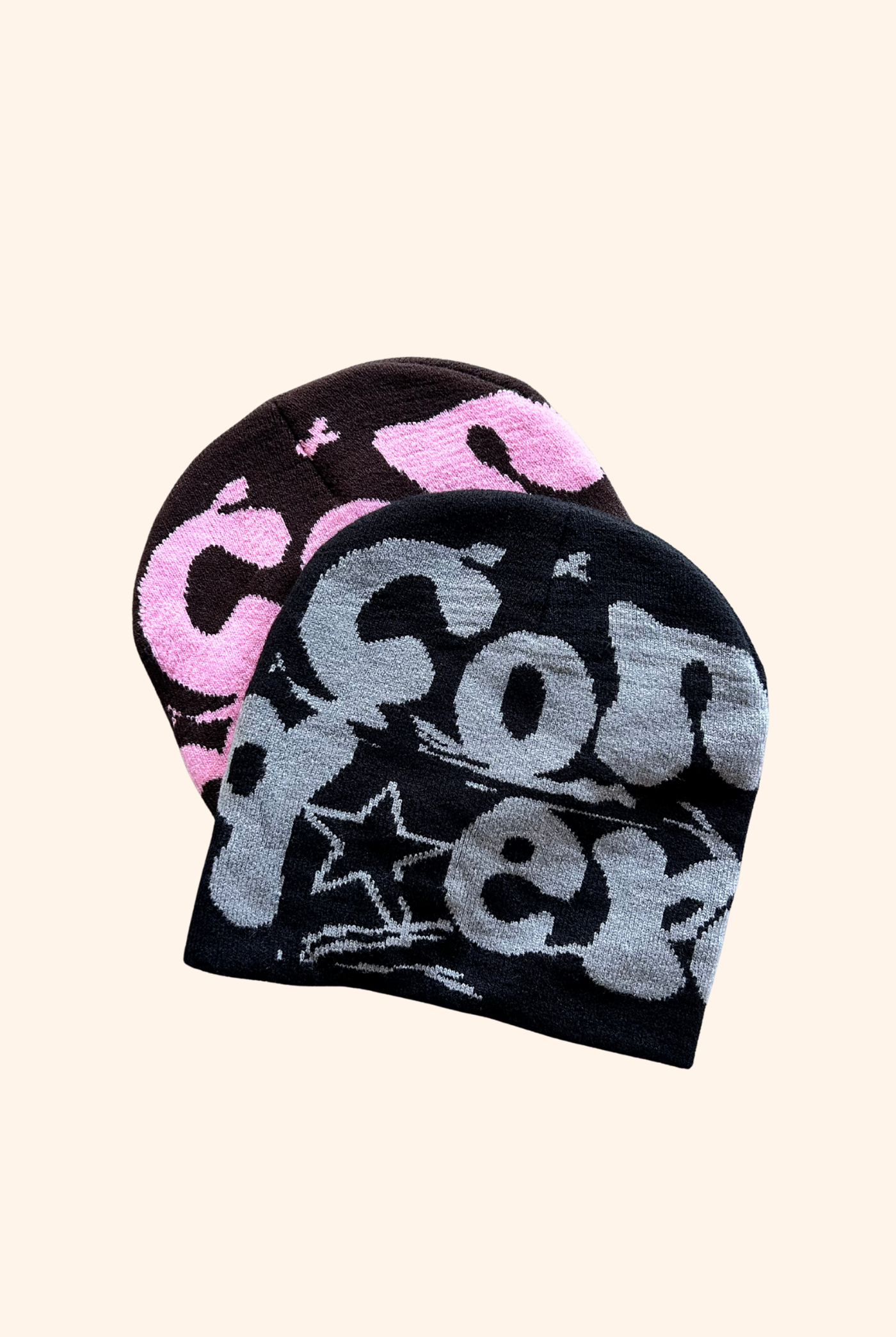 Bronco Beanie in Grey/Black
