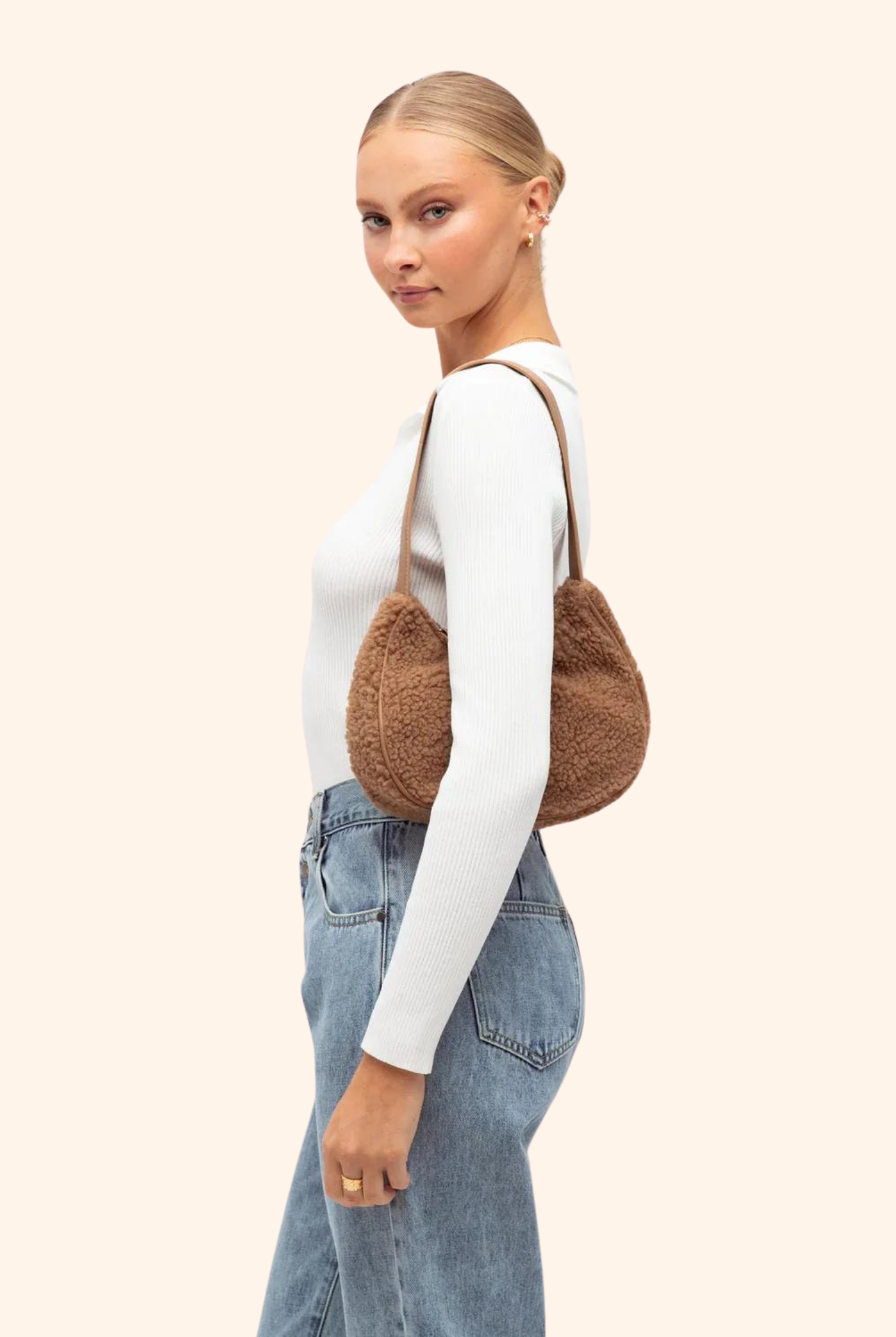 Teddy Sherpa Shoulder Bag