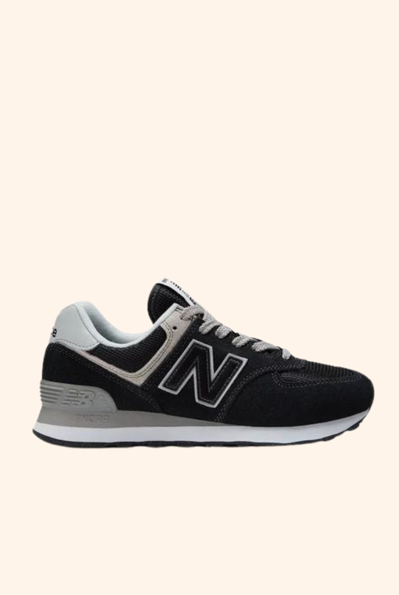574 Black with Grey Mens
