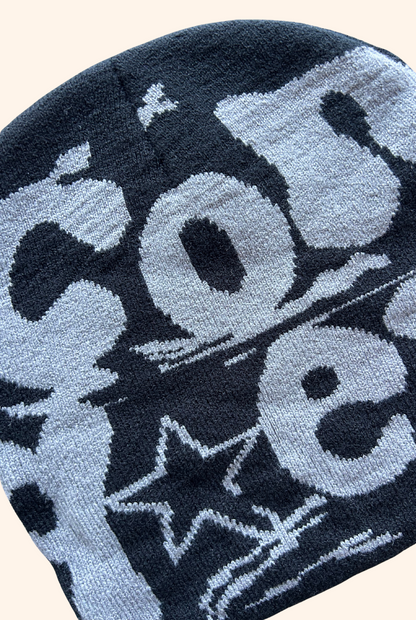 Bronco Beanie in Grey/Black
