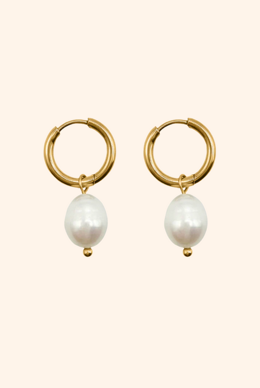Afterdark Pearl Hoops