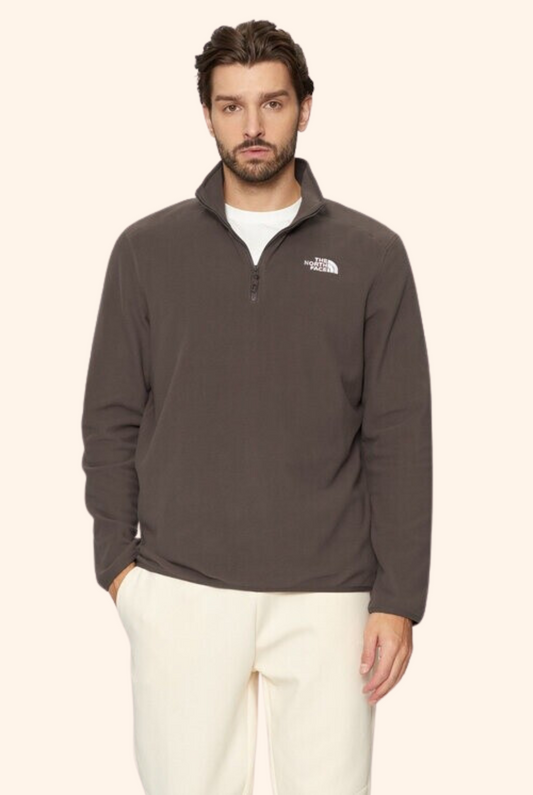 100 Glacier ¼ Zip Fleece Smokey Brown