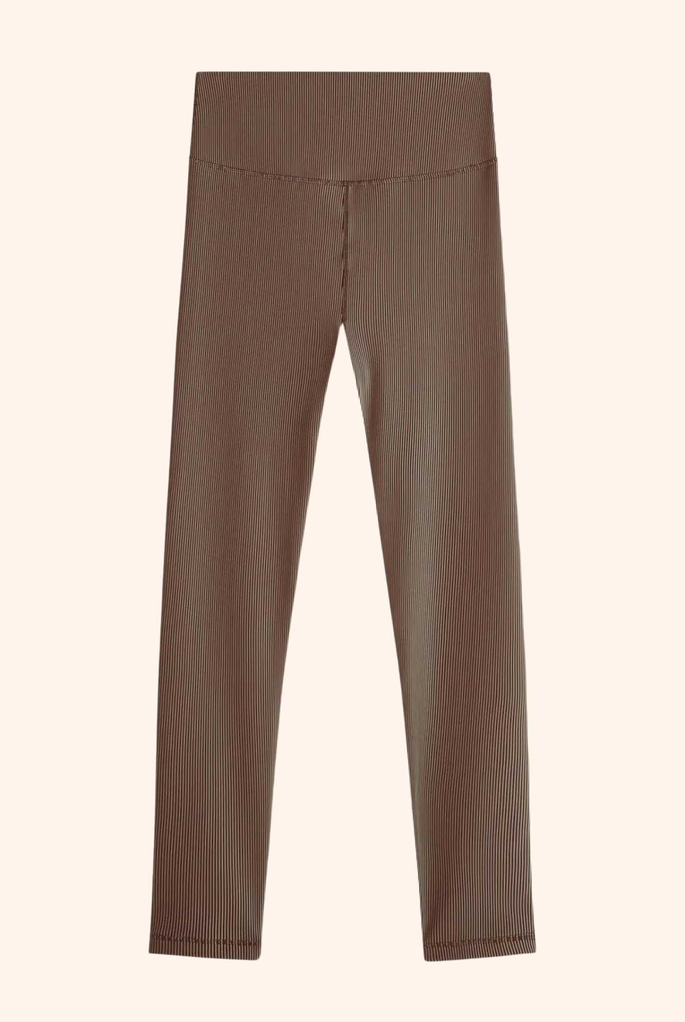 Stripe Rib Legging Chocolate