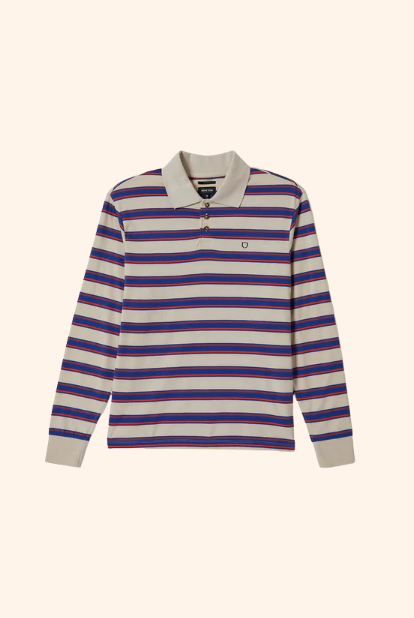 Vintage Stripe L/S Polo Knit