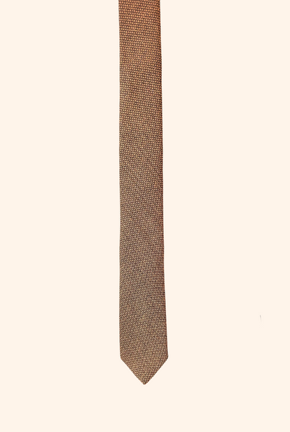 Rust Haven Brown Weave Tie