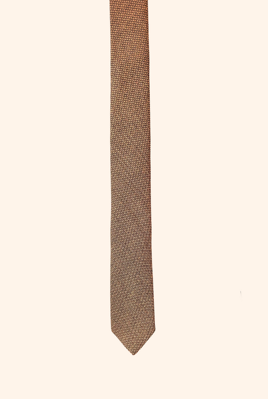 Rust Haven Brown Weave Tie